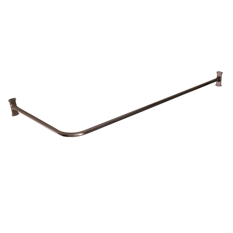 Barclay Corner LShaped Fixed Shower Curtain Enclosure & Reviews Wayfair